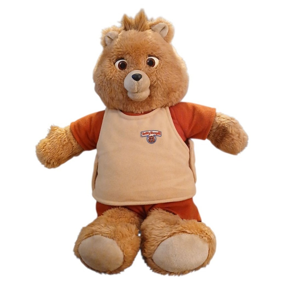 Teddy Ruxpin Doll Plush VTG 1985 Worlds Of Wonder Talking Plush Bear READ